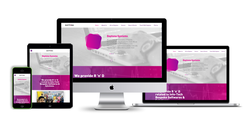 Daytona System Website Design and Developed By Arshad Ali